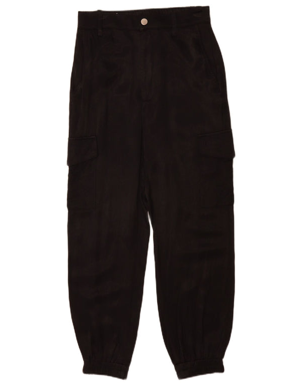 Zara Γυναικείο Παντελόνι Joggers Cargo Small W26 L28 Μαύρο