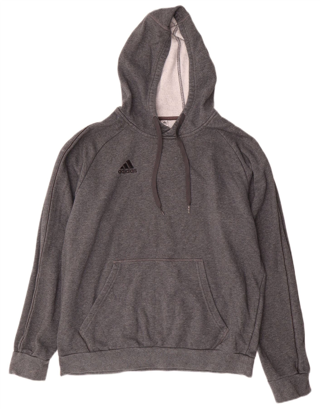 Adidas Ανδρικό Hoodie Jumper μεγάλο γκρι βαμβακερό