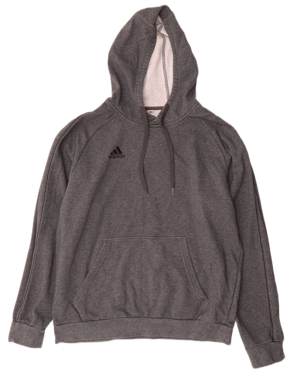 Adidas Ανδρικό Hoodie Jumper μεγάλο γκρι βαμβακερό