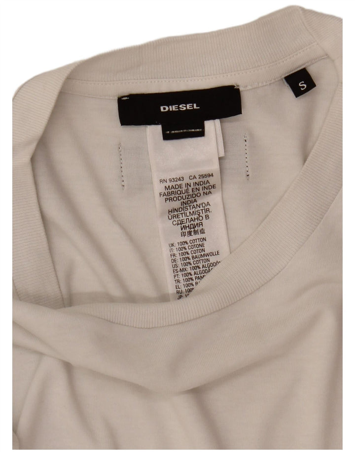 Diesel Ανδρικό T-Shirt Top Μικρό λευκό βαμβακερό