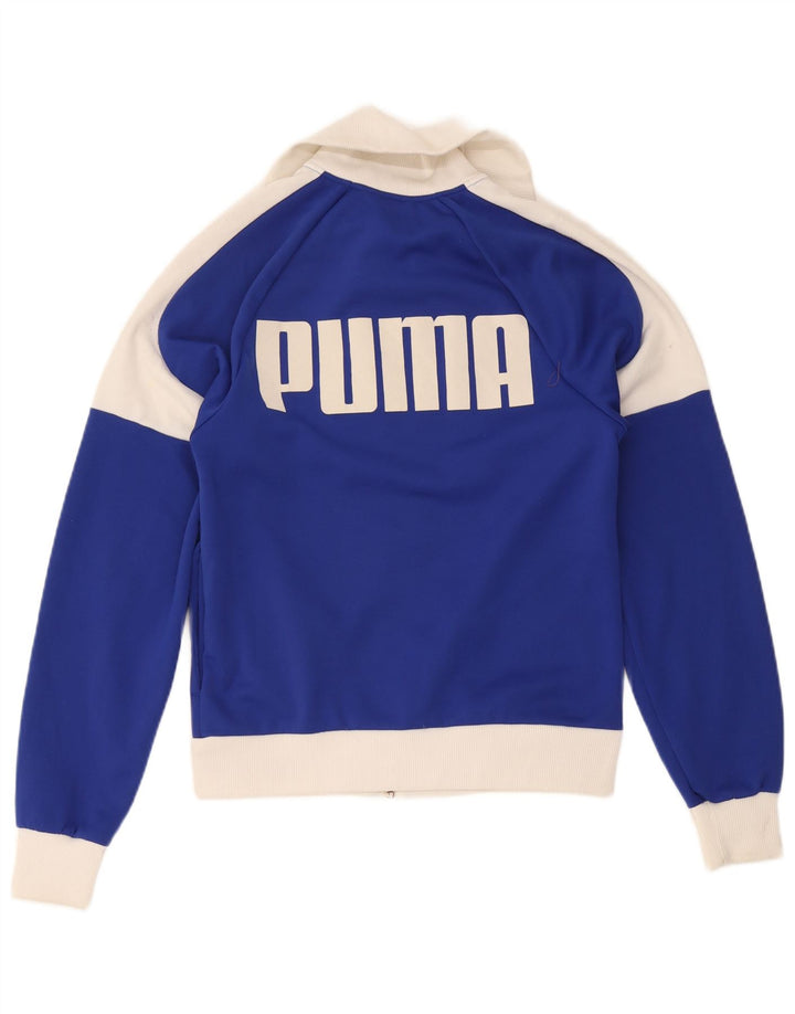 Ανδρική φόρμα φόρμας Puma με γραφικό φόρεμα, μπουφάν με μικρό μπλε χρώμα, πολυεστέρα