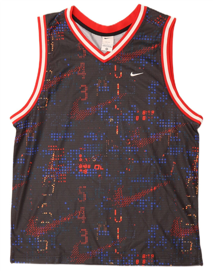 Ανδρικό γραφικό γιλέκο Nike, μεγάλο, πολύχρωμο πολυεστέρας