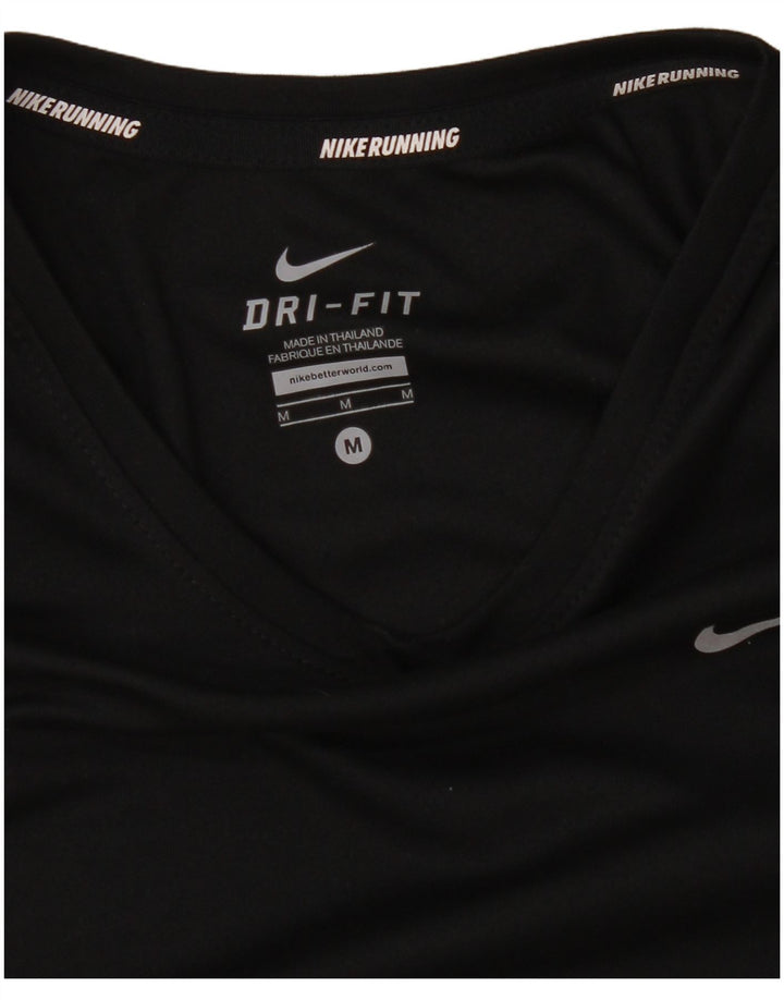 Nike Γυναικείο Dri Fit Μακρυμάνικο UK 14 Μεσαίο Μαύρο