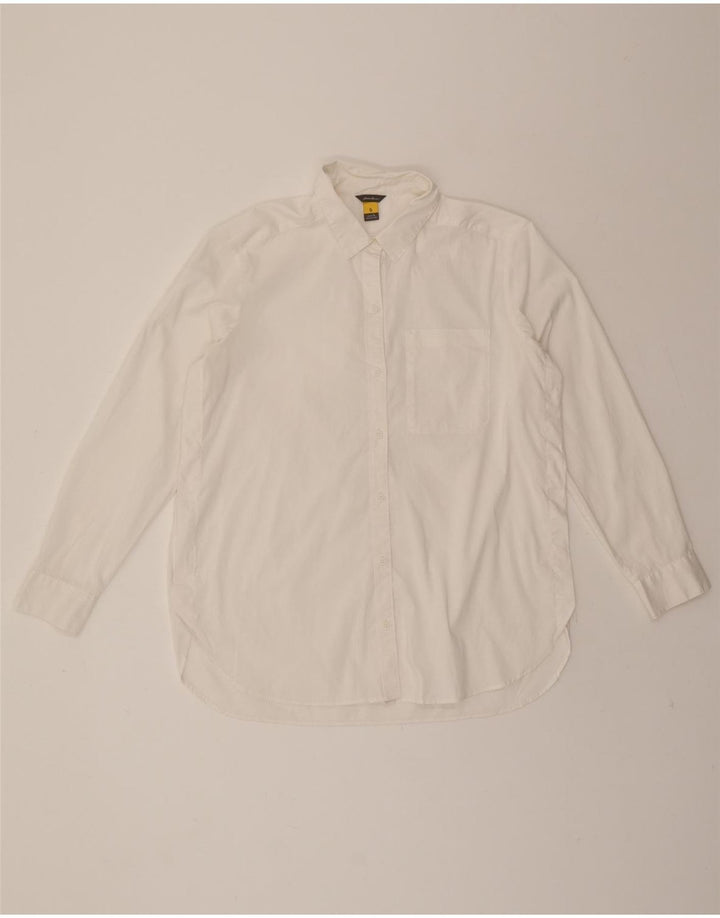 EDDIE BAUER Womens Shirt UK 16 Large White Cotton Vintage Eddie Bauer and Second-Hand Eddie Bauer from Messina Hembry 