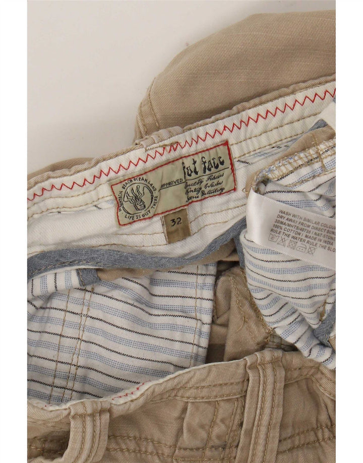 Fat Face Ανδρικό σορτς Casual Medium W32 Μπεζ βαμβακερό