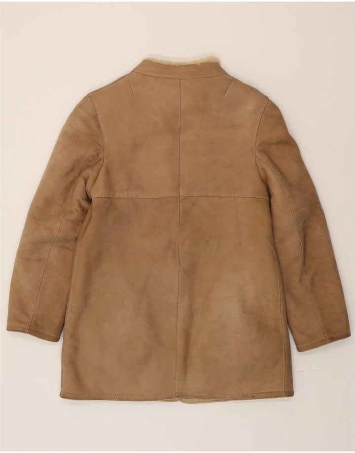 Vintage Γυναικείο Παλτό Shearling IT 44 Medium Beige Shearling