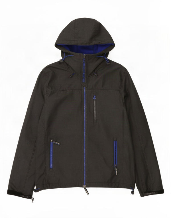 Ανδρικό τζάκετ Superdry Windcheater Graphic Hooded Windbreaker UK 42 XL Grey