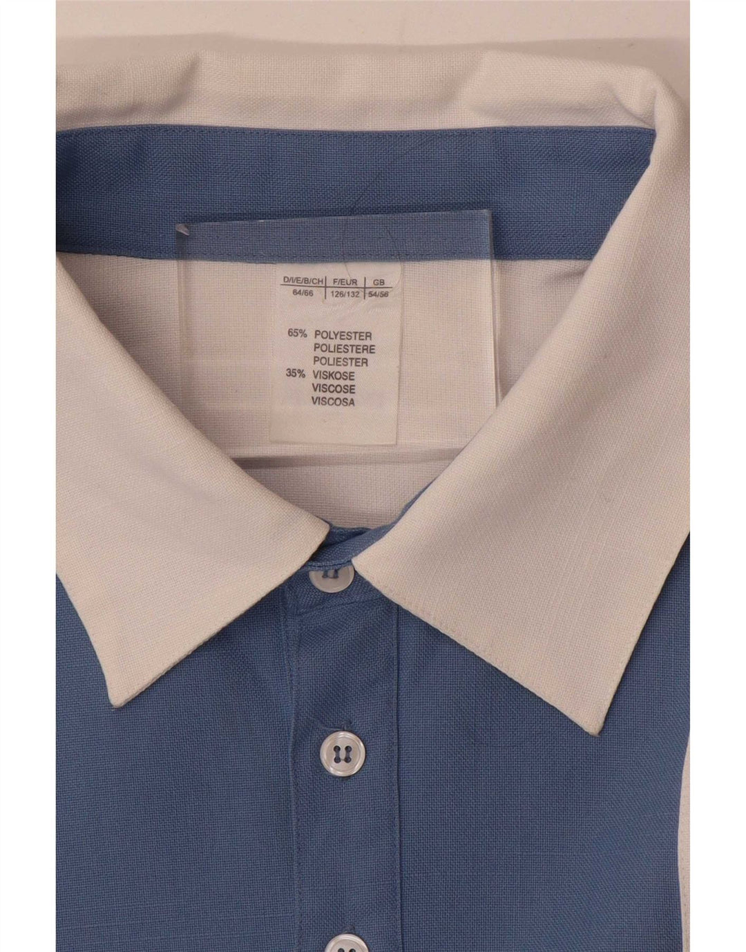 Vintage ανδρικό γραφικό πουλόβερ πουκάμισο UK 54/56 5XL μπλε χρώματος