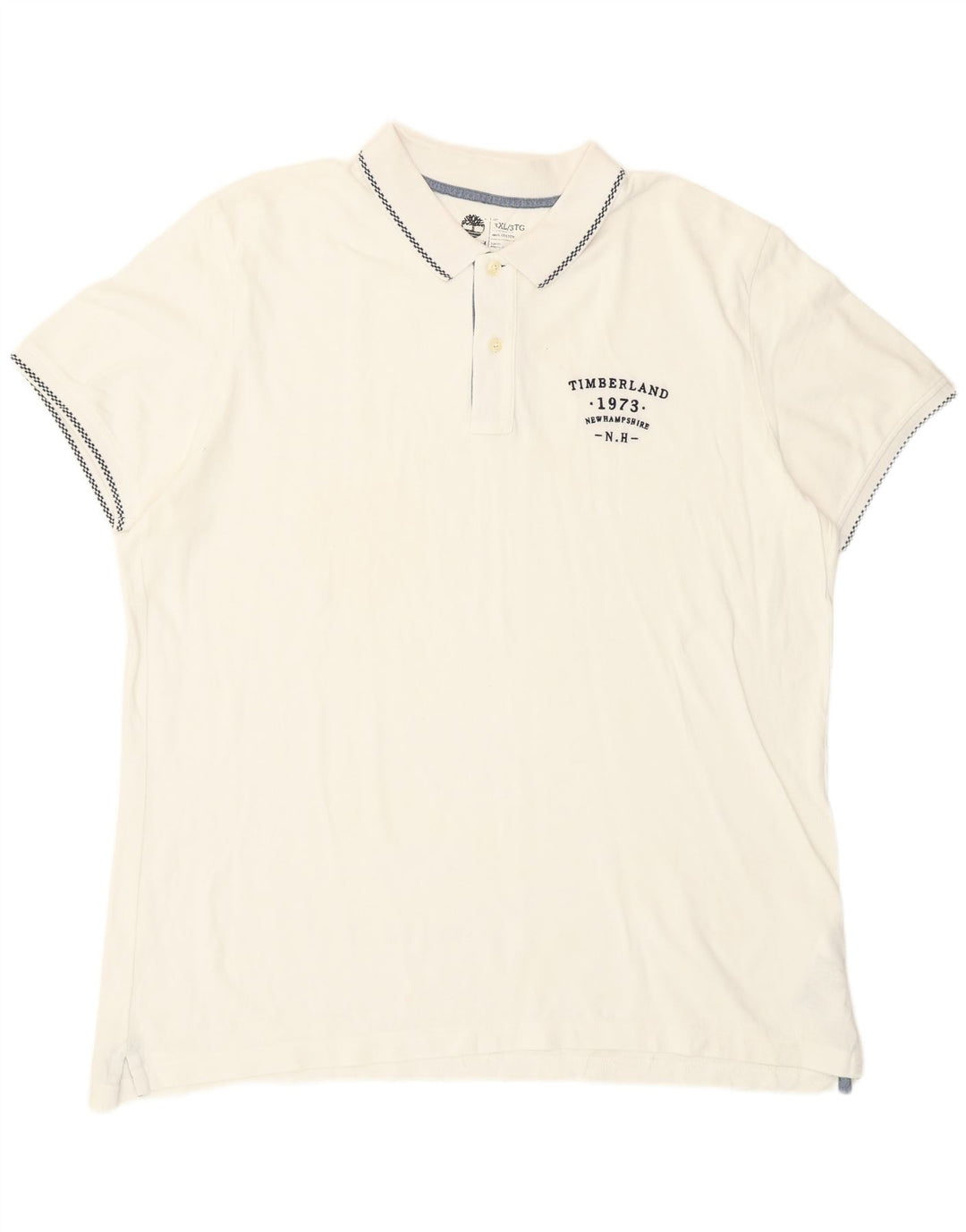 Ανδρικό μπλουζάκι Timberland Slim Fit Polo 3XL λευκό βαμβακερό