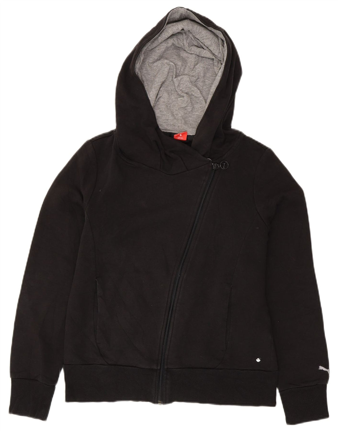 Γυναικείο πουλόβερ με κουκούλα με φερμουάρ PUMA UK 14 μεγάλο βαμβακερό