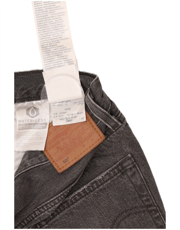 Γυναικείο σορτς Levi's 501 τζιν W26 Μικρό μαύρο βαμβακερό