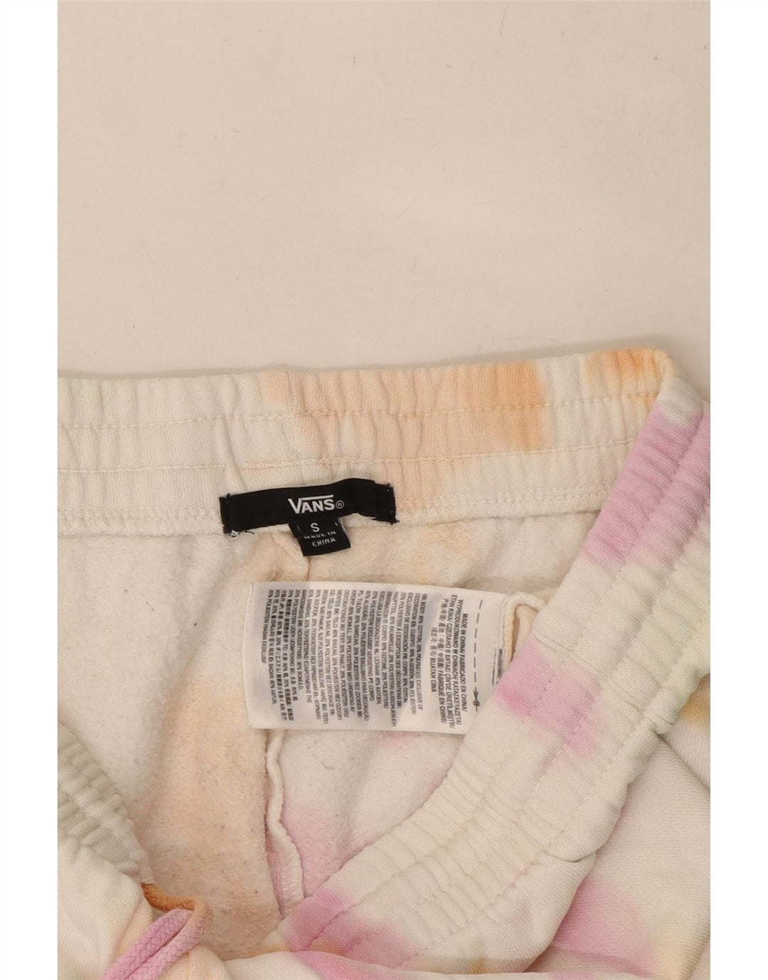 VANS Womens Tracksuit Trousers Joggers UK 10 Small  Multicoloured Tie Dye