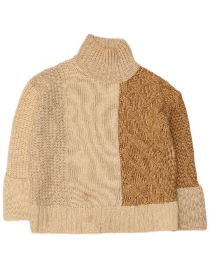 Marks & Spencer Γυναικείο πουλόβερ με λαιμό χελώνα UK 10 Small Off White