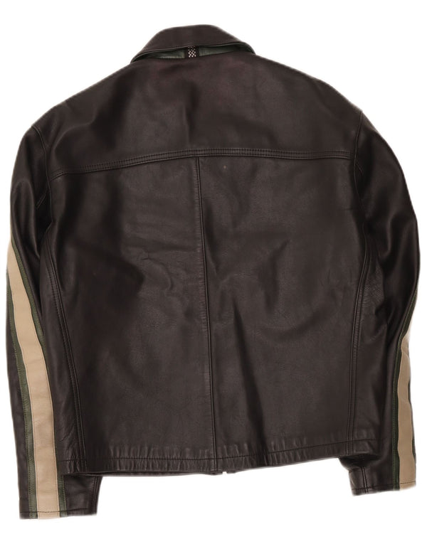 Hein Gericke Ανδρικό Δερμάτινο Μπουφάν Biker UK 38 Medium Black Colourblock