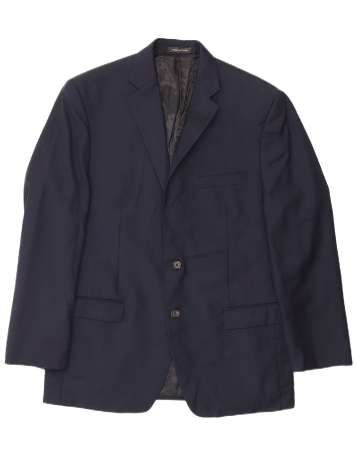 Ralph Lauren Ανδρικό μπλέιζερ με 2 κουμπιά μπουφάν UK 42 Large Navy Blue Wool Classic