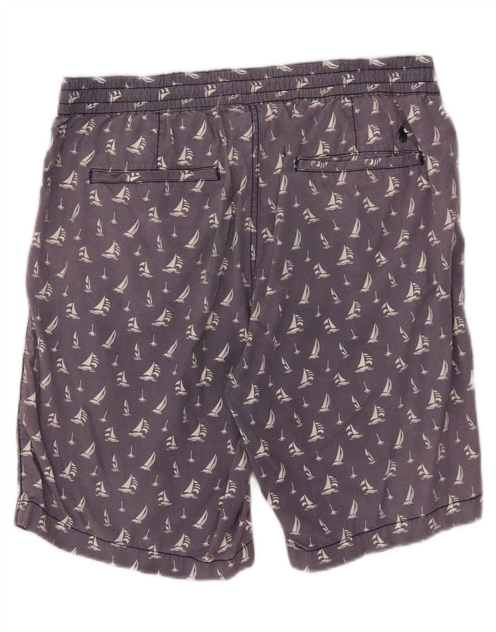 Polo Ralph Lauren Ανδρικό σορτς με αφηρημένο σχέδιο casual μεσαίο W32 Navy Blue
