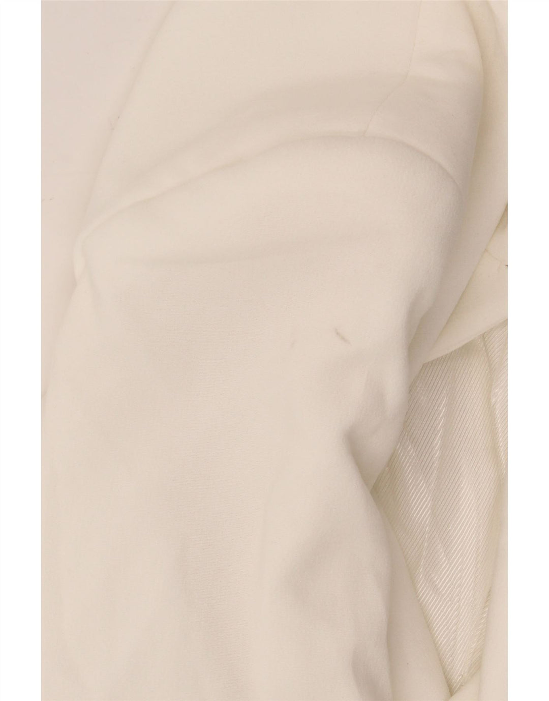 Zara Γυναικείο Open Oversized Blazer Jacket UK 6 XS White Polyester