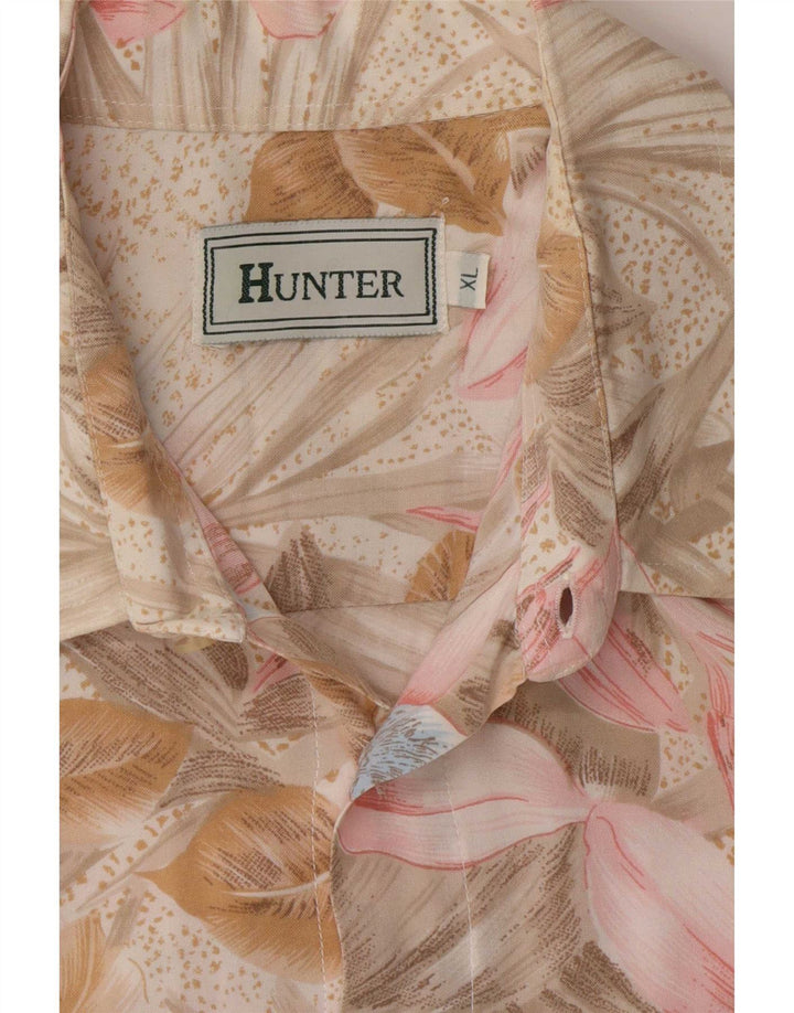 Ανδρικό κοντομάνικο πουκάμισο Hunter XL Πολύχρωμο Floral