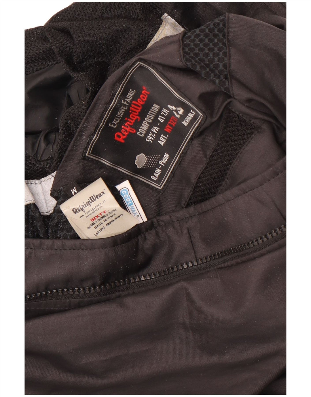Ανδρικό μπουφάν βροχής Refrigiwear UK 38 Medium Black Polyamide