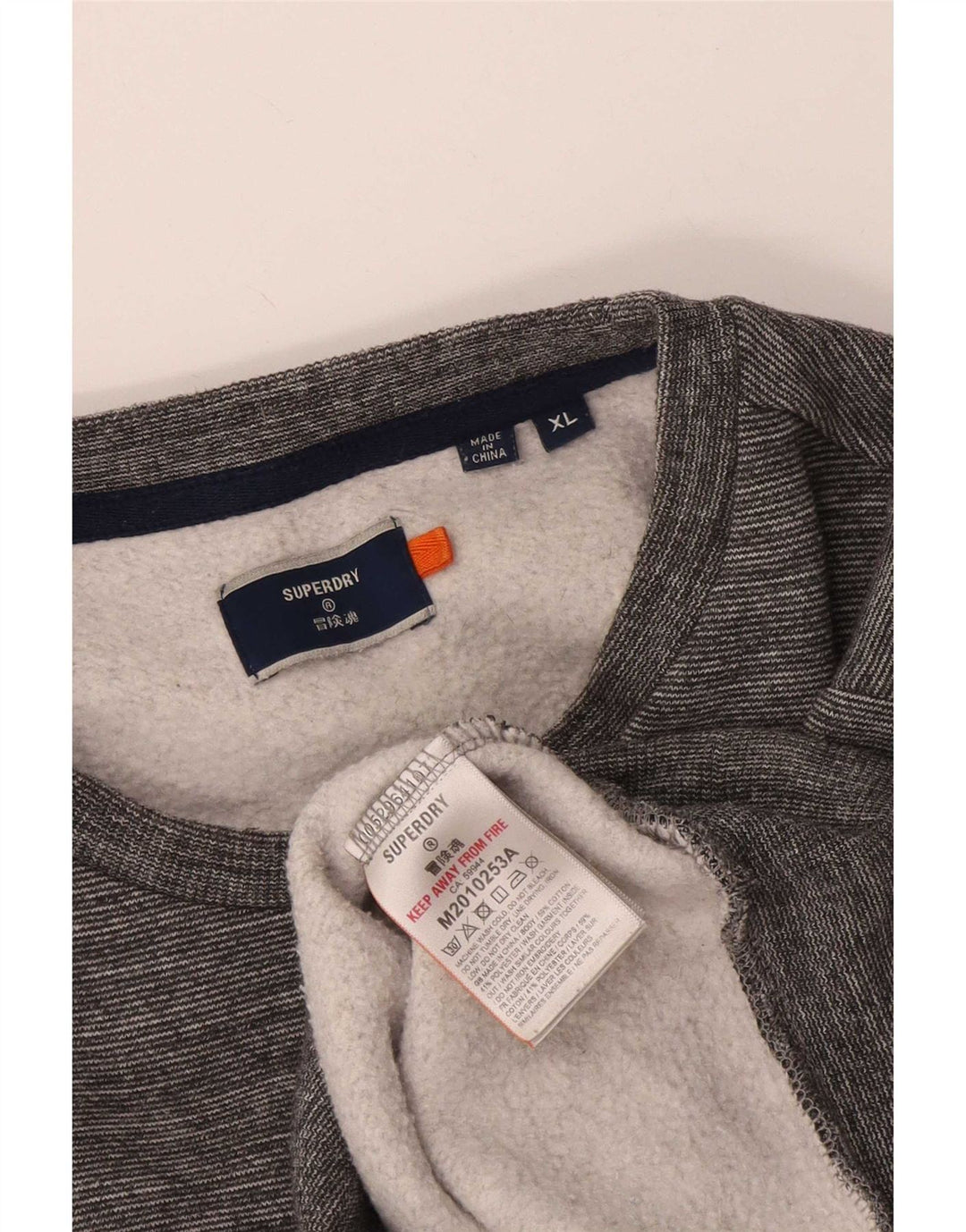 Ανδρικό φούτερ Superdry Jumper XL Γκρι βαμβακερό