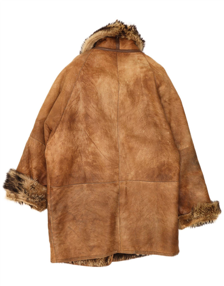 Mabrun Γυναικείο Παλτό Shearling Oversized IT 44 Medium Brown Shearling