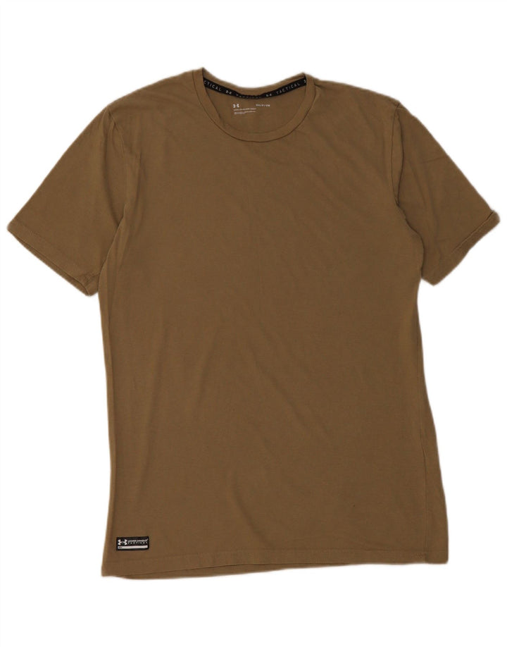 Ανδρικό T-Shirt UNDER Armour Top Μικρό Χακί Βαμβακερό