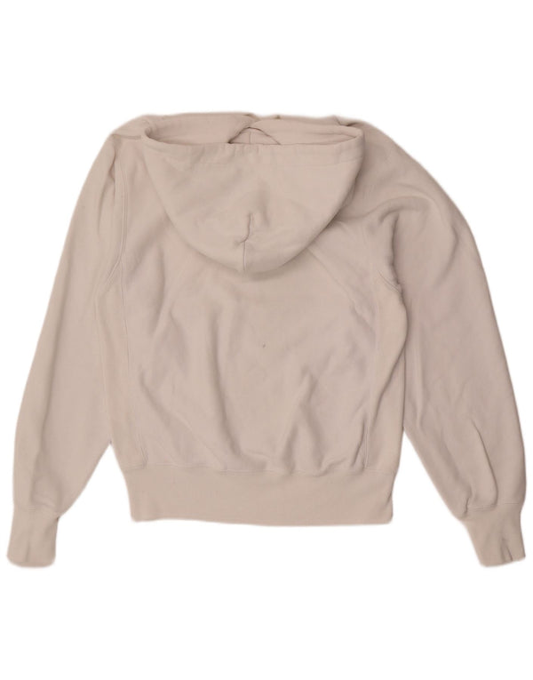 Champion Mens Hoodie Jumper Μικρό λευκό βαμβακερό
