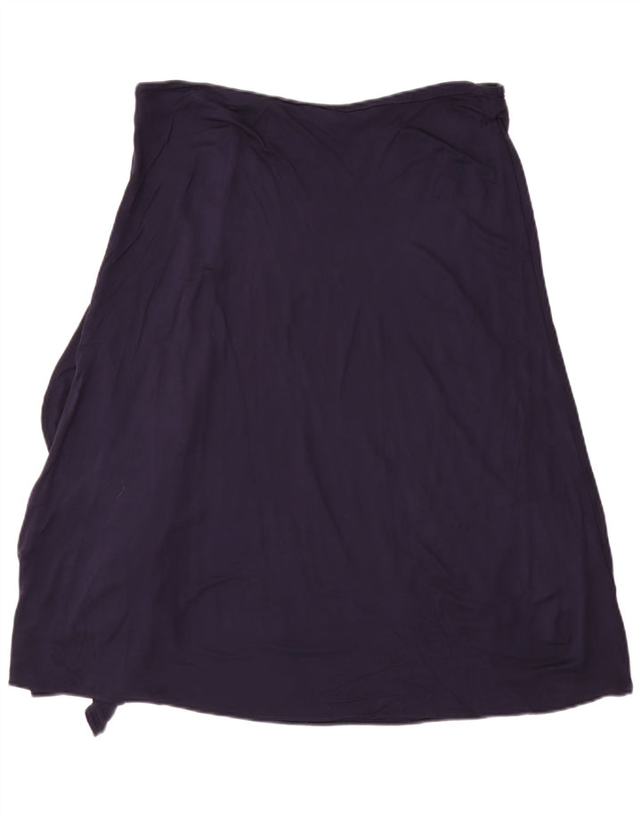 Ralph Lauren Γυναικεία φούστα A-Line μεγάλη W36 Navy Blue Rayon