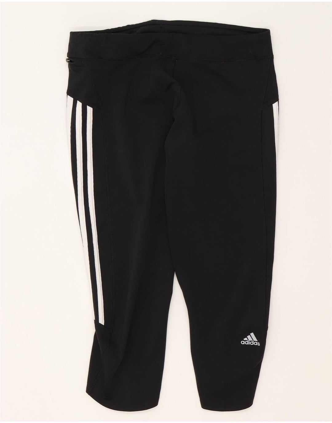 Adidas Γυναικείο κολάν Capri Climalite UK 16 μεγάλο μαύρο πολυεστέρα