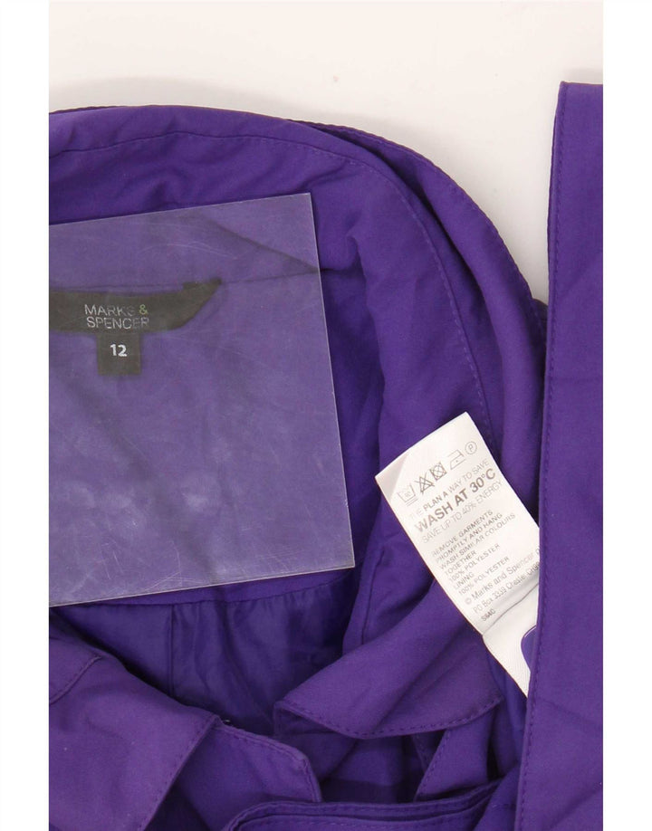 Marks & Spencer Γυναικεία καμπαρντίνα UK 12 Medium Purple Polyester