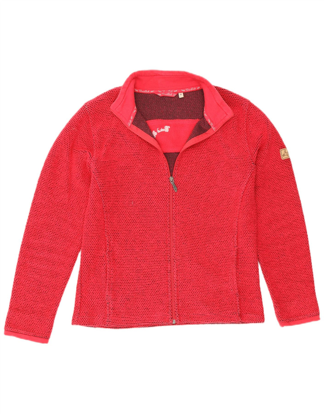 Γυναικείο πουλόβερ Weird Fish Cardigan UK 14 Μεσαίο κόκκινο βαμβακερό