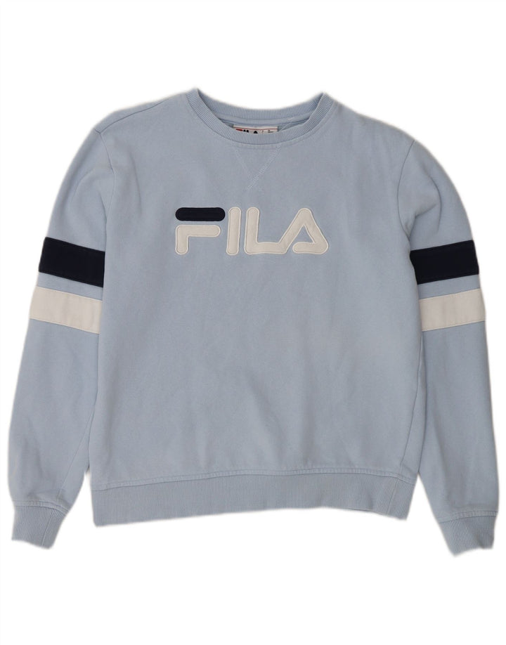 Γυναικείο φούτερ μεγάλου μεγέθους FILA Jumper UK 10 Small Blue Colourblock