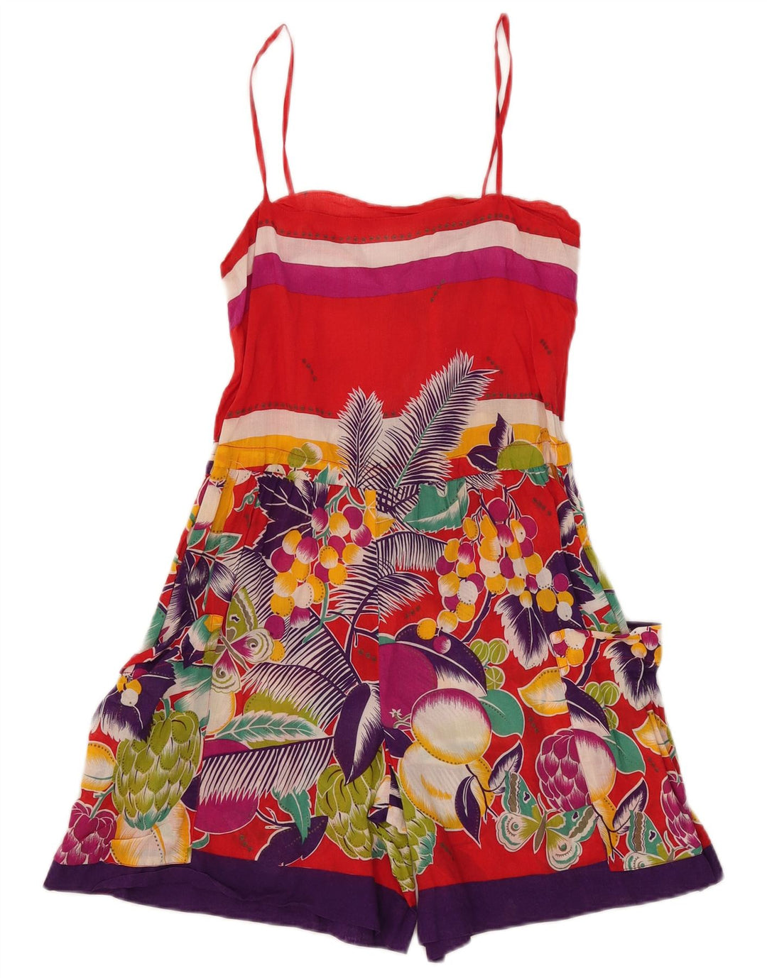 Oceano Womens See Through Playsuit IT 42 Medium W30 L6 Πολύχρωμο Floral