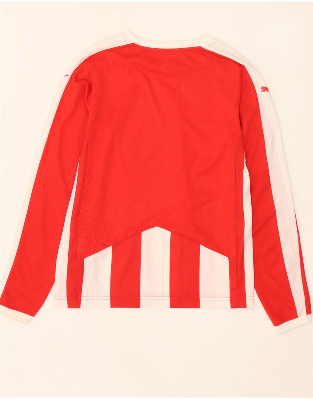 PUMA Boys Top Μακρυμάνικο 13-14 ετών Κόκκινο Ριγέ Πολυεστέρας