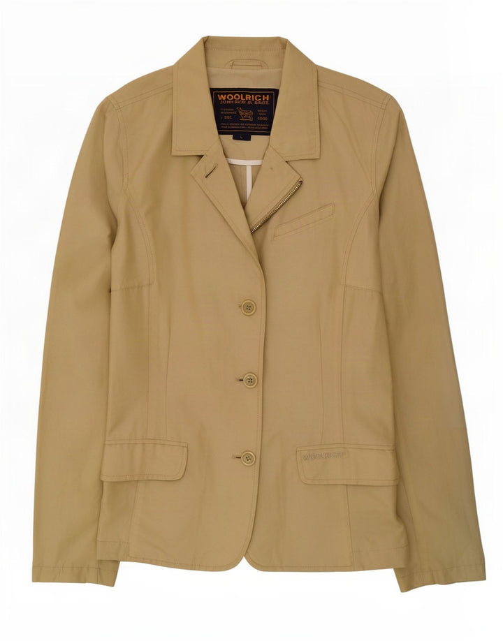 Woolrich Γυναικείο Μπλέιζερ Μπουφάν UK 16 Μεγάλο Χακί Βαμβάκι