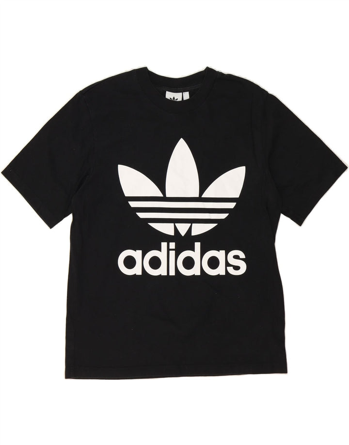 ADIDAS Mens Graphic T-Shirt Top Medium Black Cotton Vintage Adidas and Second-Hand Adidas from Messina Hembry 