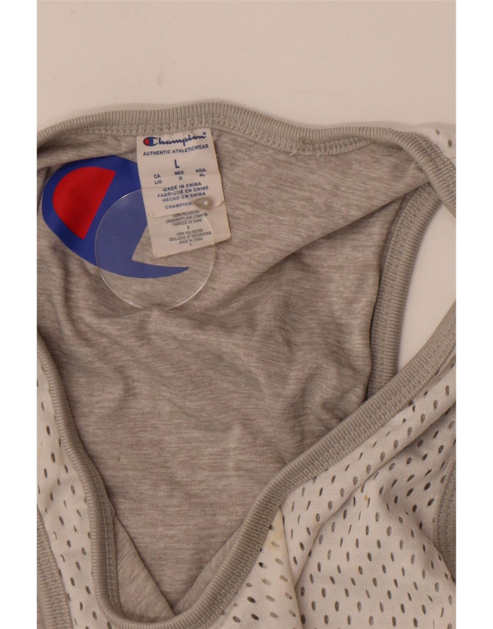 Ανδρικό γραφικό γιλέκο Champion Top Large White Polyester