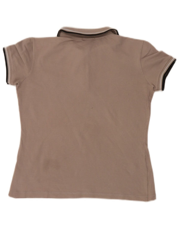 Fred Perry γυναικείο μπλουζάκι πόλο UK 12 μεσαίου γκρι βαμβακερό