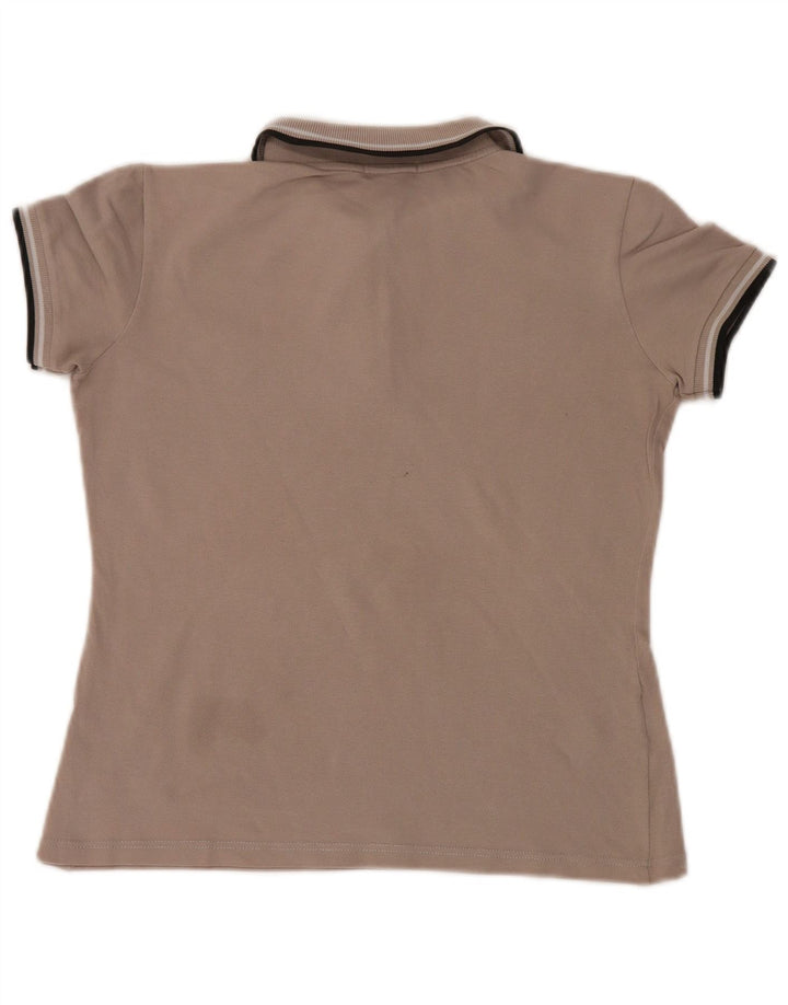 Fred Perry γυναικείο μπλουζάκι πόλο UK 12 μεσαίου γκρι βαμβακερό