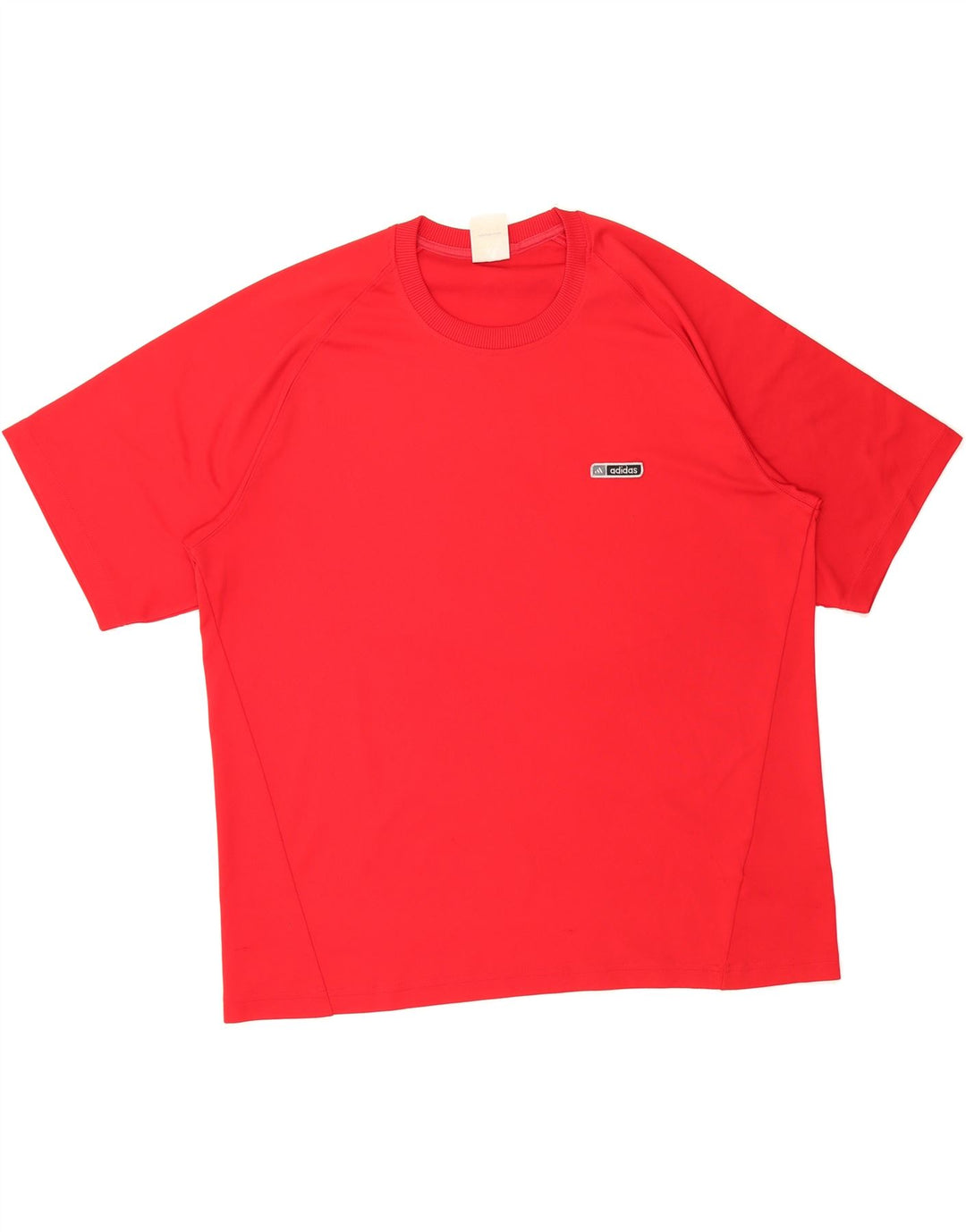 ADIDAS Mens T-Shirt Top XL Red Polyester Vintage Adidas and Second-Hand Adidas from Messina Hembry 