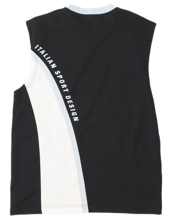 Ανδρικό γραφικό γιλέκο Lotto Top Medium Black Colourblock