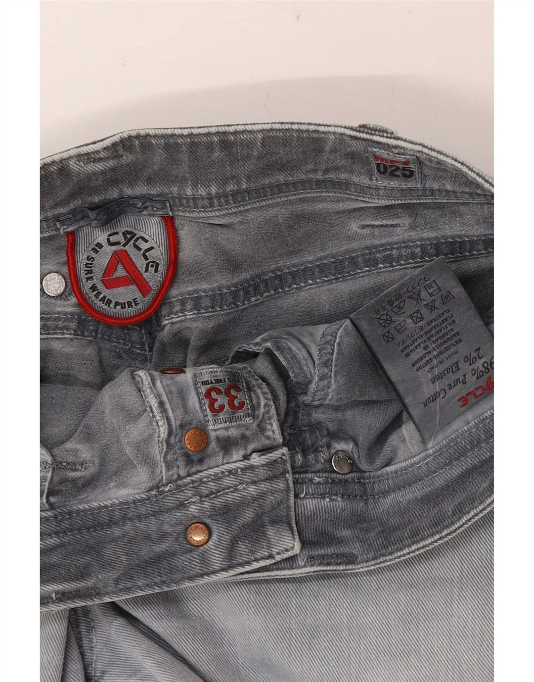 Cycle Γυναικείο Slim Jeans W33 L30 Γκρι βαμβακερό