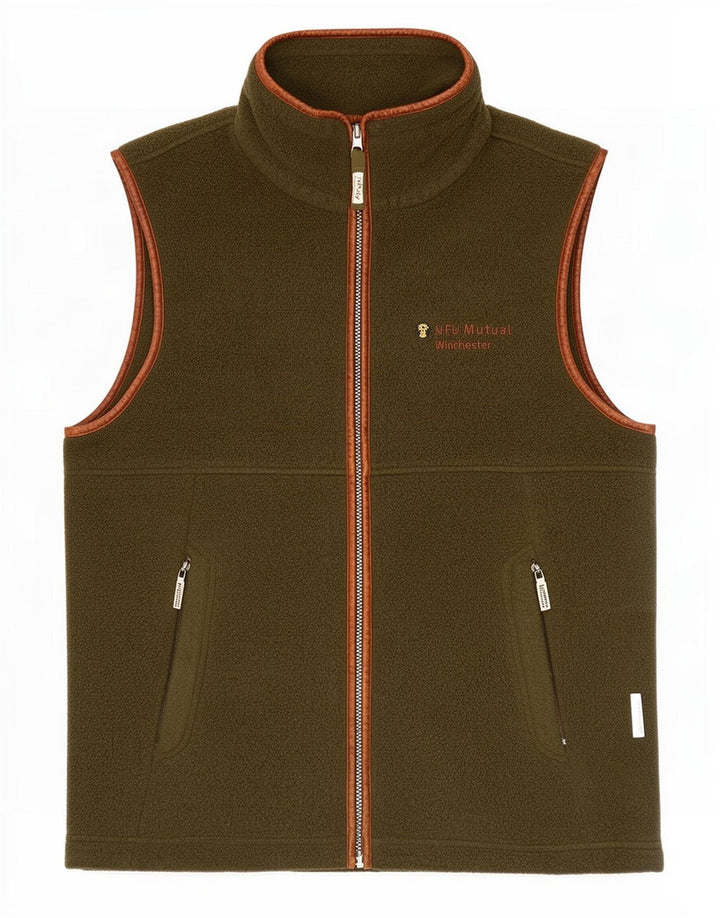 Schoffel Mens Fleece Gilet UK 40 Large Khaki Polyester