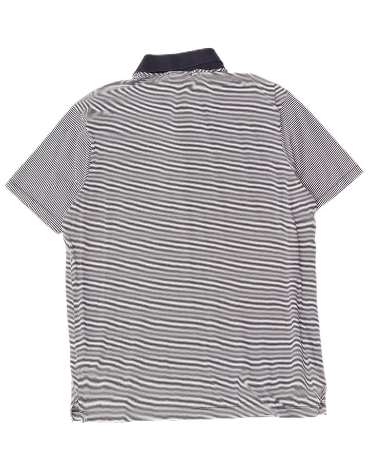 PAUL & SHARK Ανδρικό πουκάμισο πόλο μεγάλο μπλε ναυτικό βαμβακερό με ρίγες