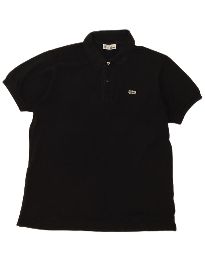 Ανδρικό πουκάμισο πόλο Lacoste, μέγεθος 5, μεγάλο μαύρο βαμβακερό