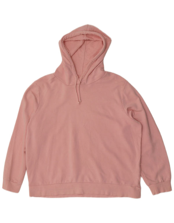 Marks & Spencer Womens Hoodie Jumper UK 18 XL Pink Cotton
