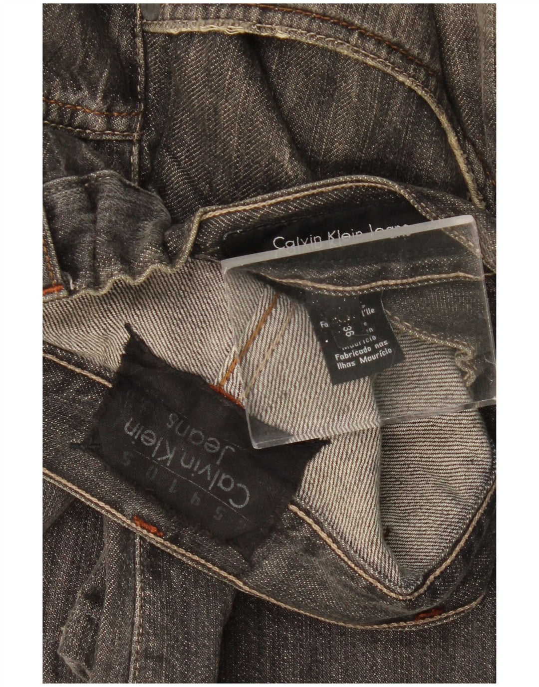 Ανδρικό τζιν μποτάκι CALVIN KLEIN W36 L30 μαύρο βαμβακερό