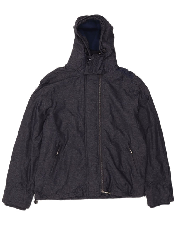 Superdry Ανδρικό Windcheater Hooded Windbreaker Jacket UK 46 3XL Navy Blue