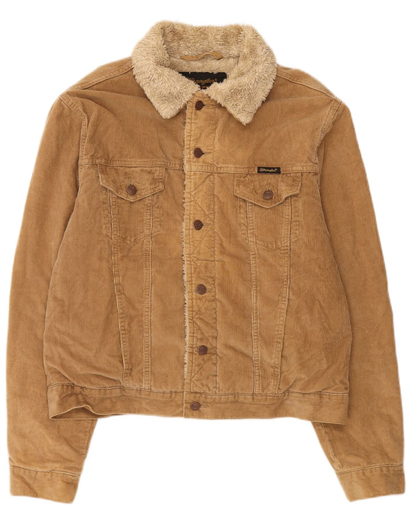 Wrangler Ανδρικό Σέρπα Κοτλέ μπουφάν UK 40 μεγάλο μπεζ βαμβακερό