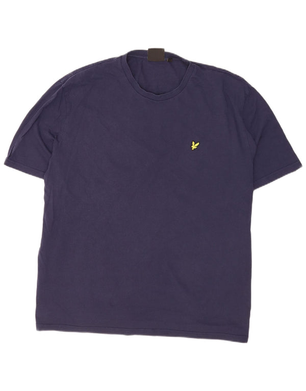 Lyle & Scott Ανδρικό T-Shirt Top 2XL Navy Blue Cotton